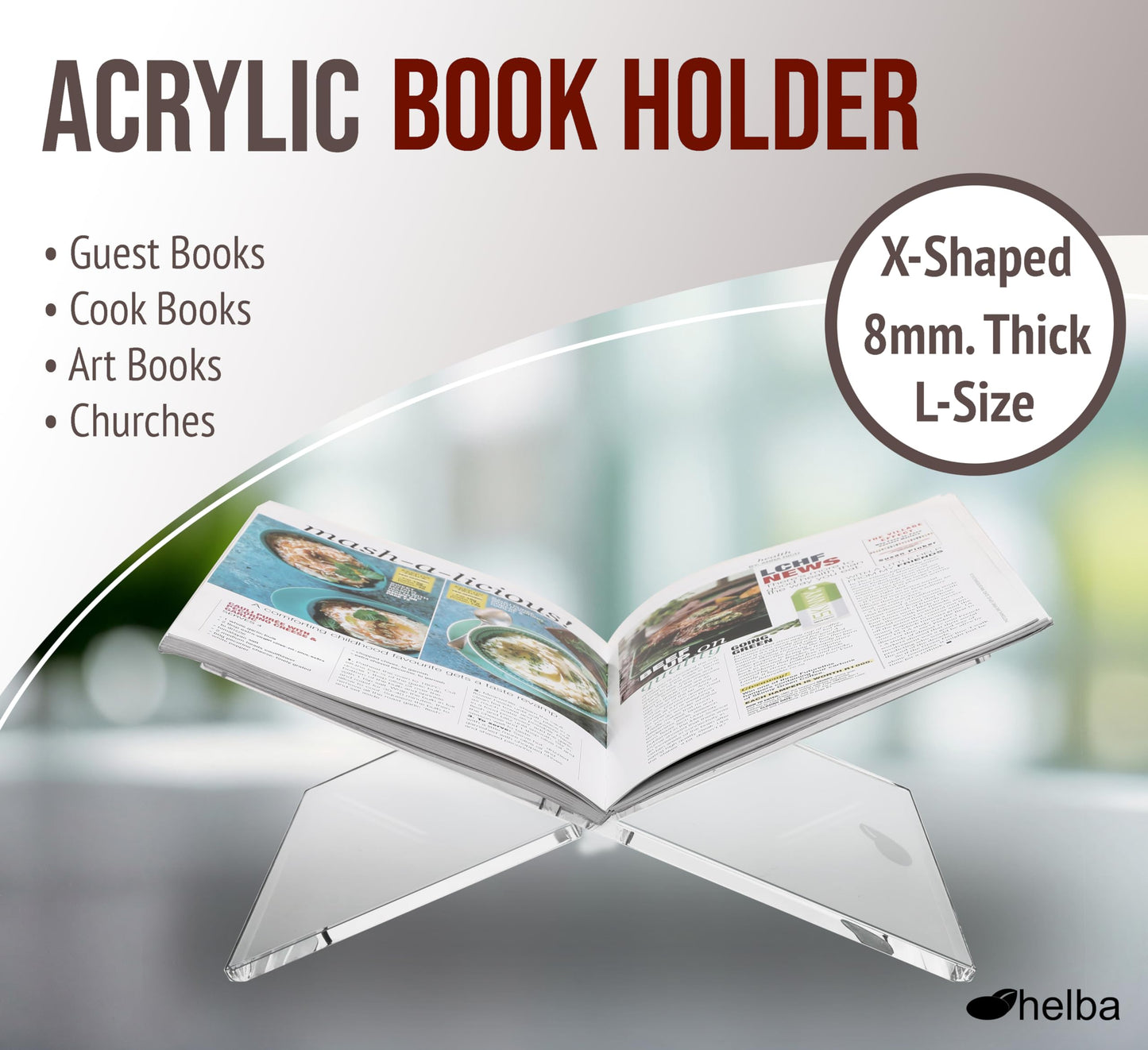 Recipe Book Holder Stand by Helba