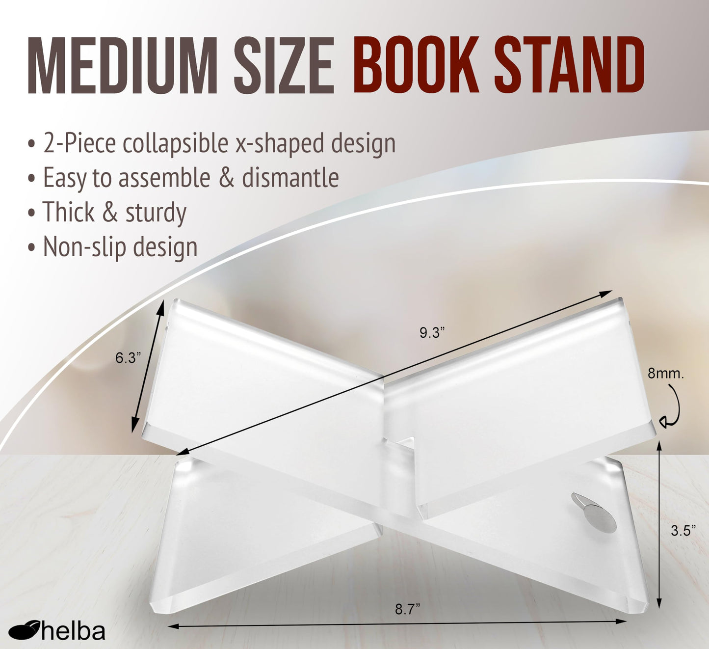 Recipe Book Holder Stand by Helba