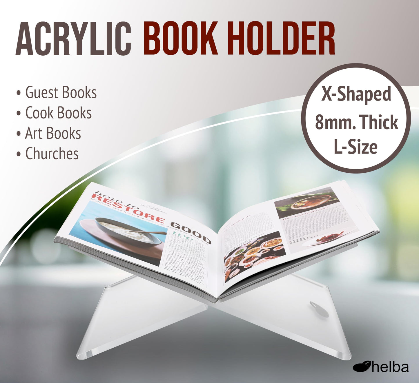 Recipe Book Holder Stand by Helba