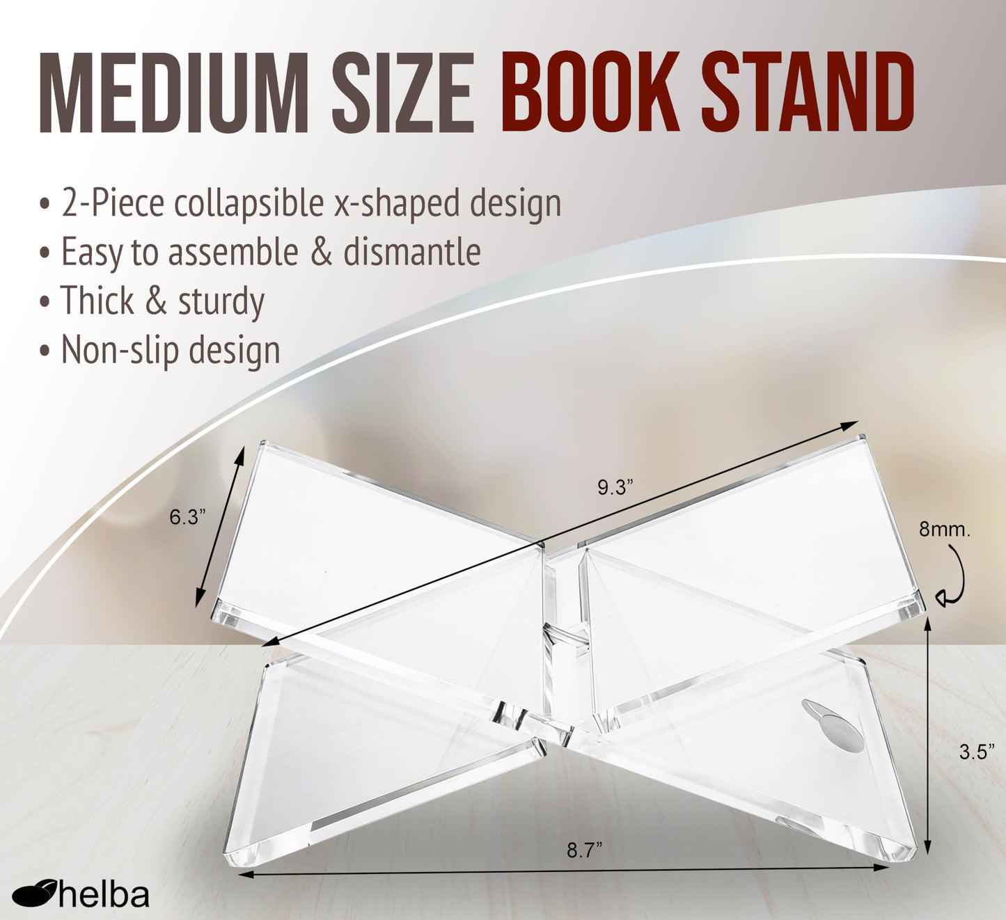 Recipe Book Holder Stand by Helba